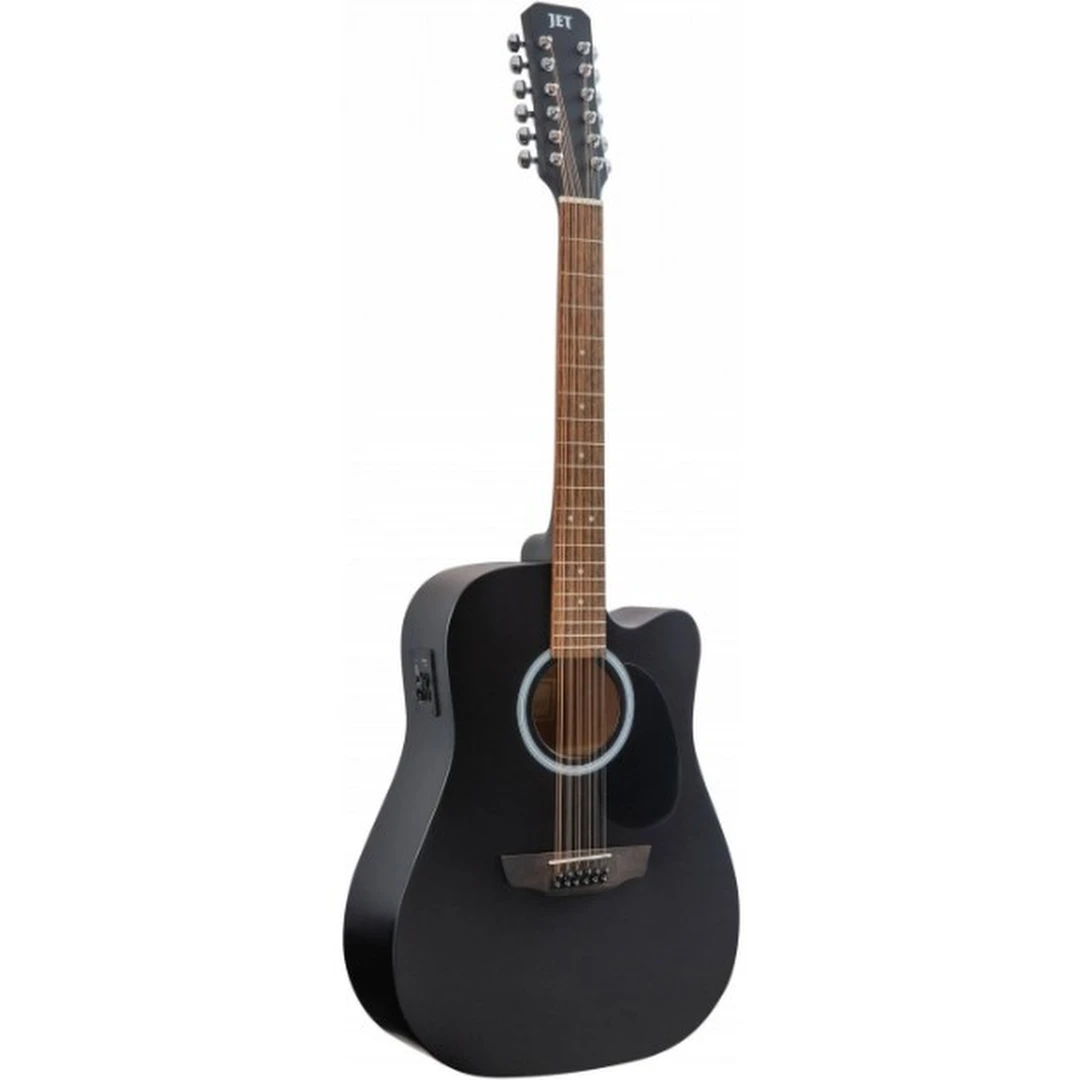 12-струнная электроакустическая гитара Jet JDEC-255/12 BKS