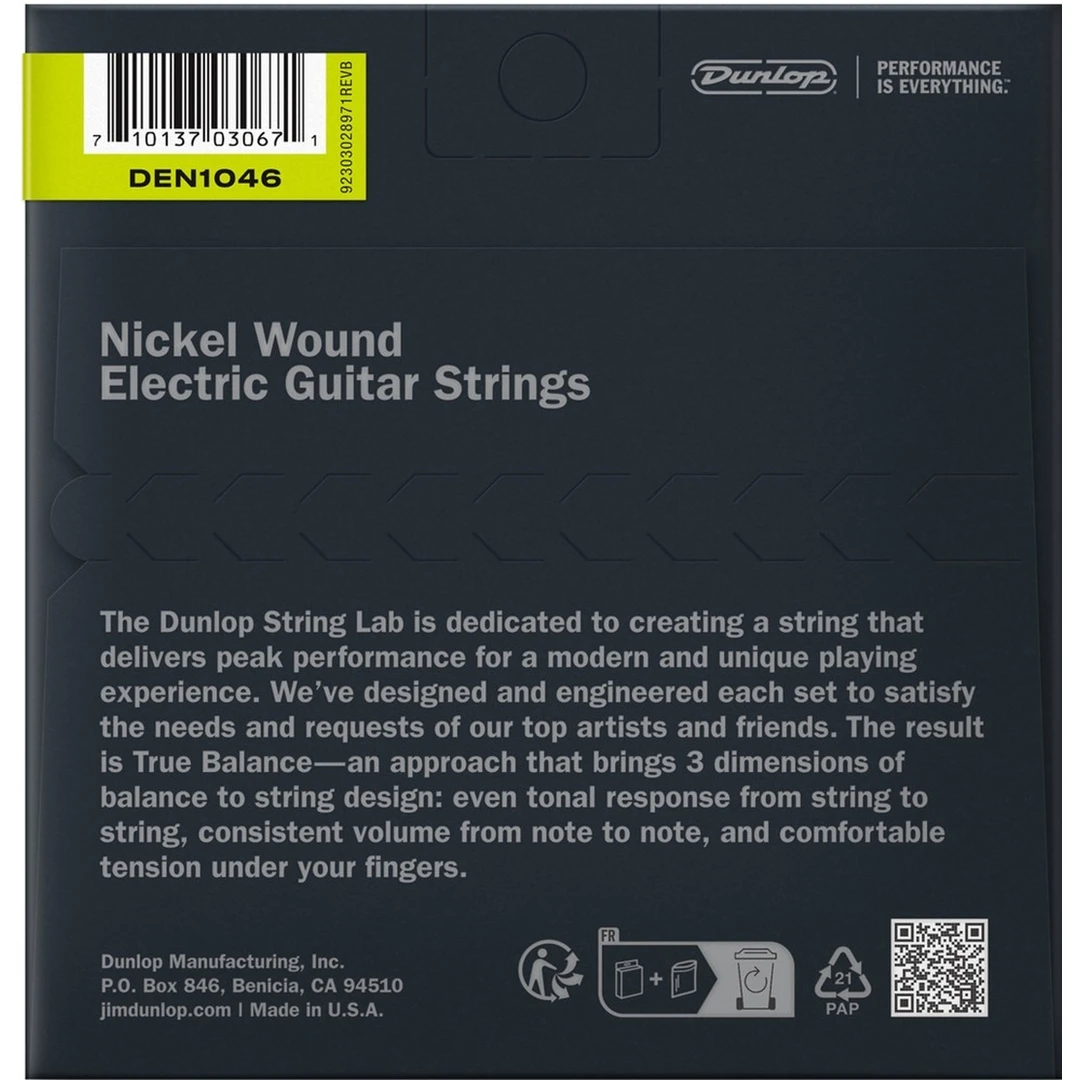 Струны для электрогитары Dunlop DEN1046 10-46