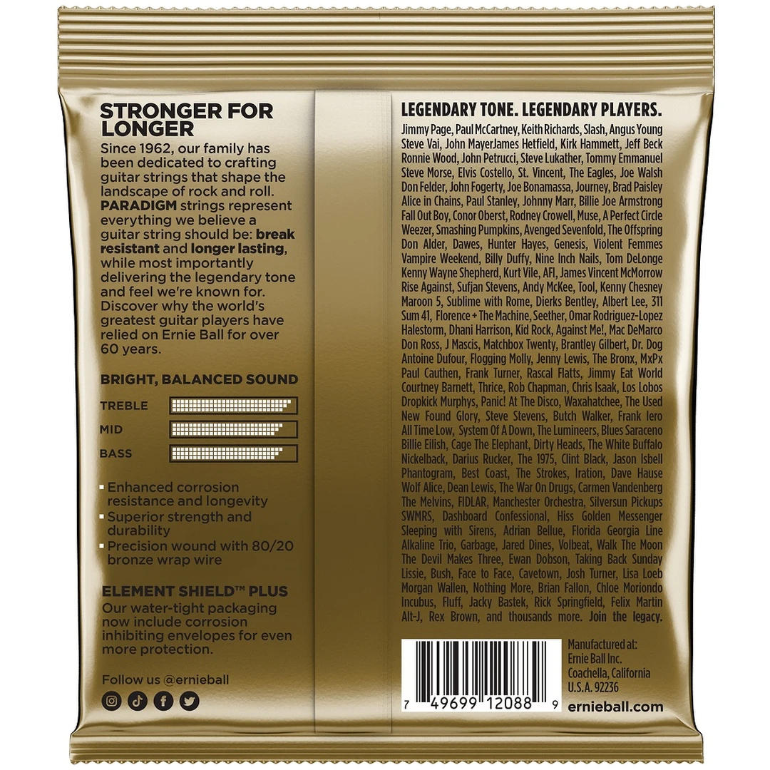 Струны для акустической гитары Ernie Ball 2088 11-52