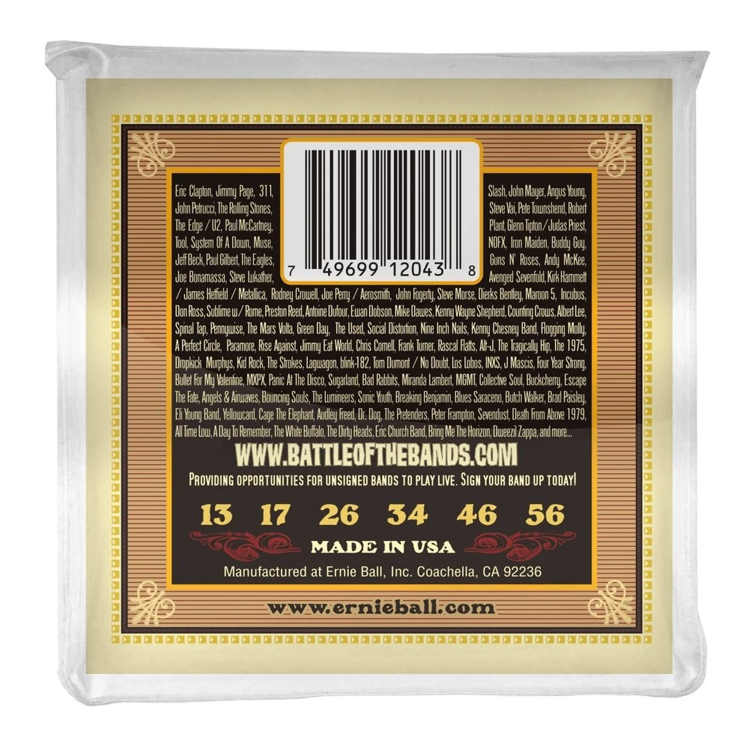 Струны для акустической гитары Ernie Ball 2043 13-56