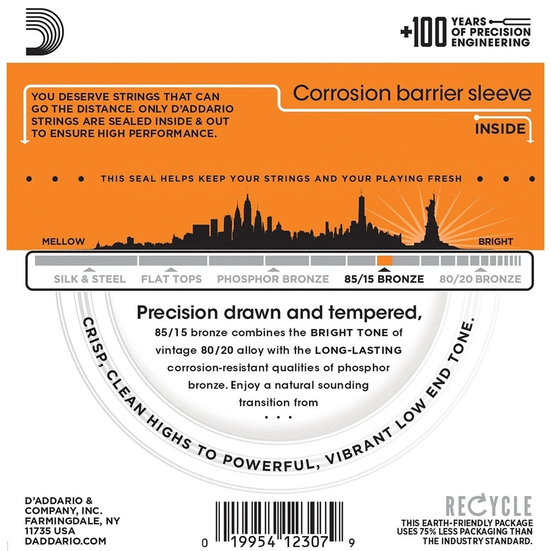 Струны для акустической гитары D'Addario EZ900 10-50