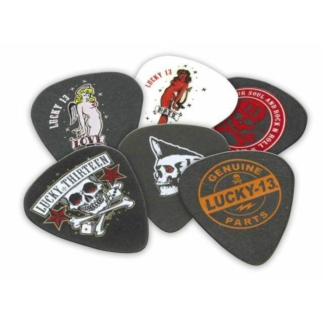 Набор медиаторов Dunlop L13BP.60 Lucky 13 B .60