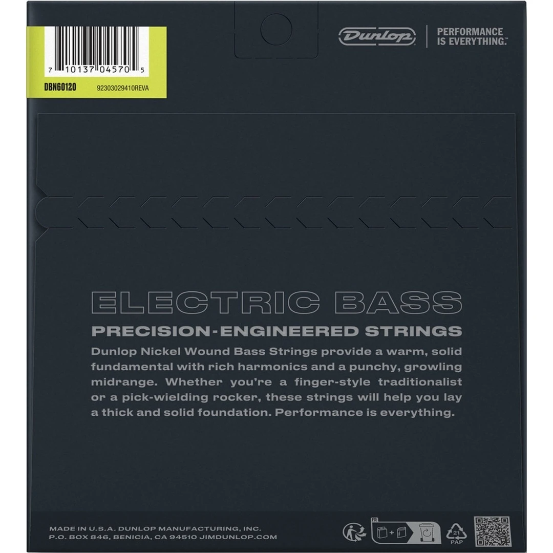 Струны для бас-гитары Dunlop DBN60120 60-120