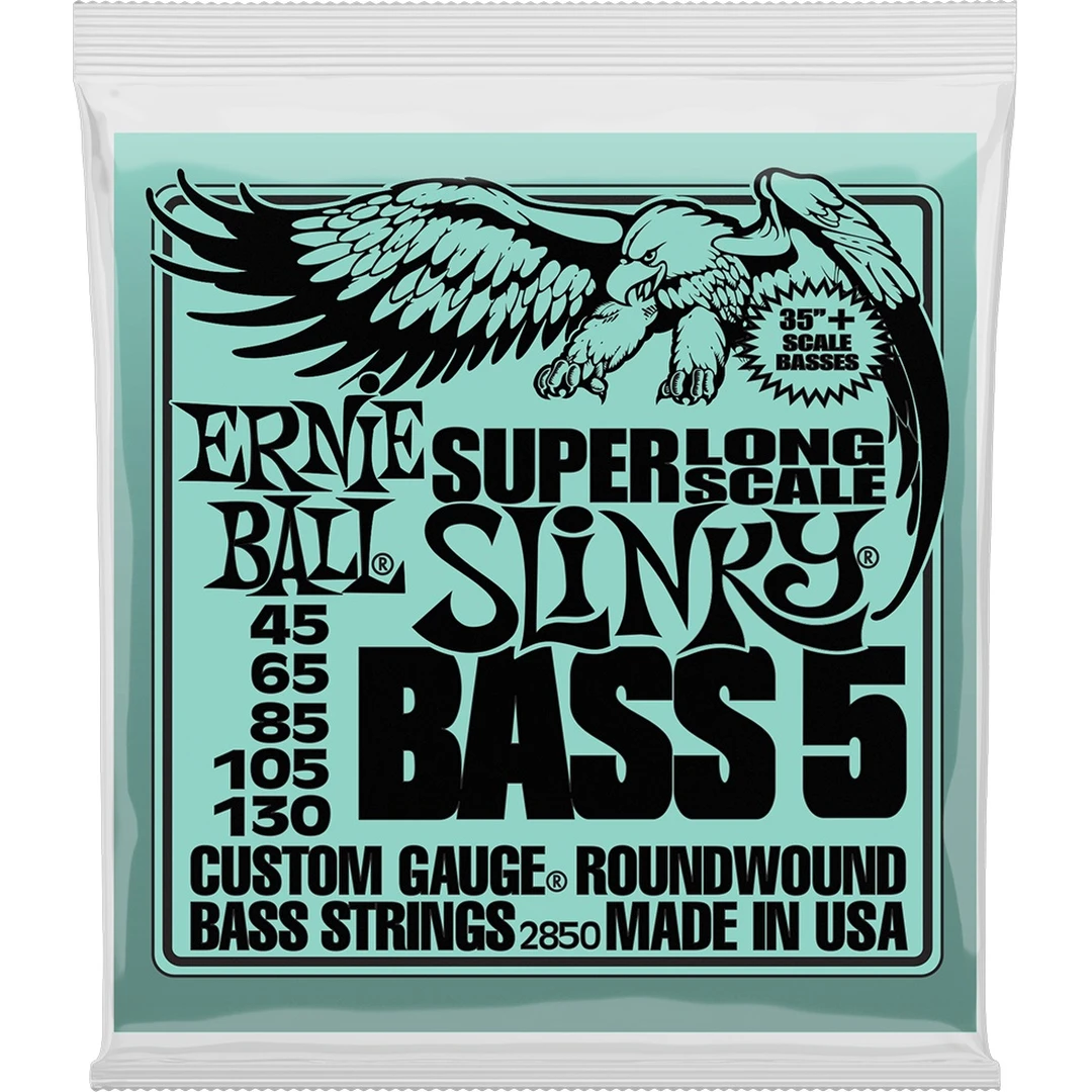 Струны для бас-гитары Ernie Ball 2850 45-130 Super Long Scale