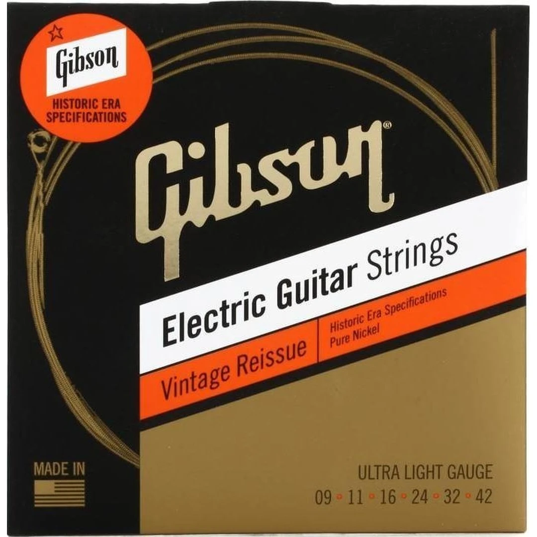 Струны для электрогитары Gibson SEG-HVR9 Vintage Reissue Ultra-Light 9-42