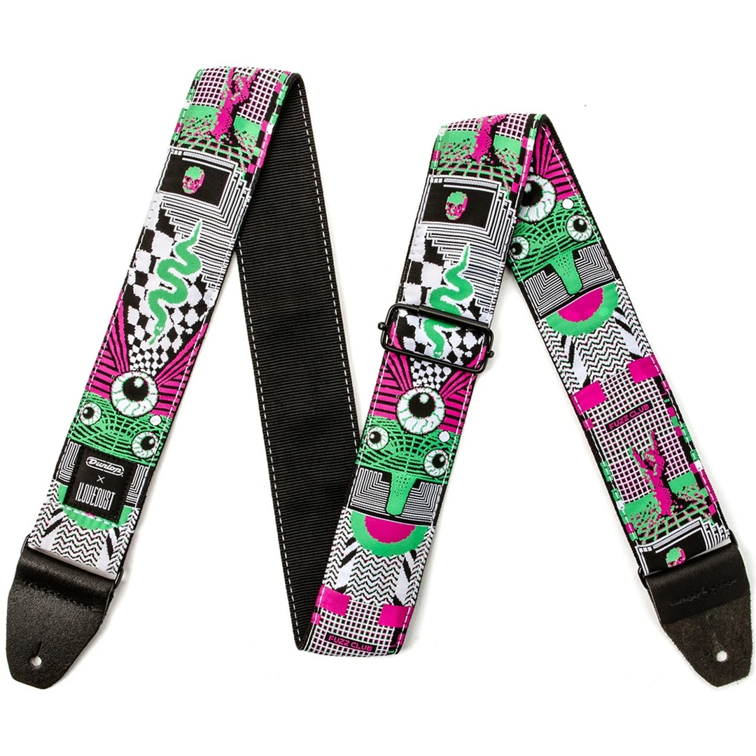 Ремень для гитары Dunlop ILD14 I Love Dust Strap Mnemonic Fuzz