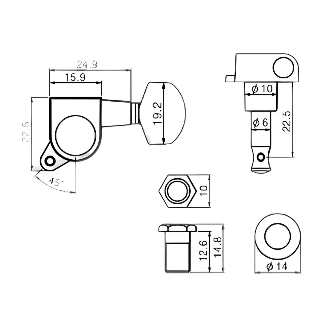 Колки Paxphil J-02-BK 3+3