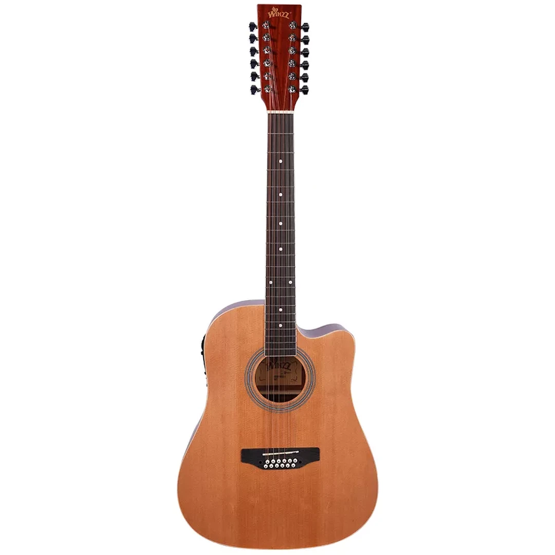12-ти струнная электроакустическая гитара WINZZ AF8A8CE12-N2