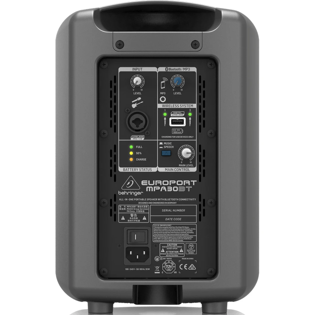 Портативная акустическая система Behringer MPA30BT