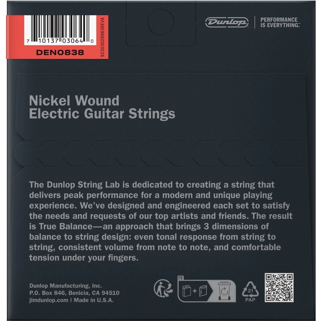 Струны для электрогитары Dunlop DEN0838 8-38