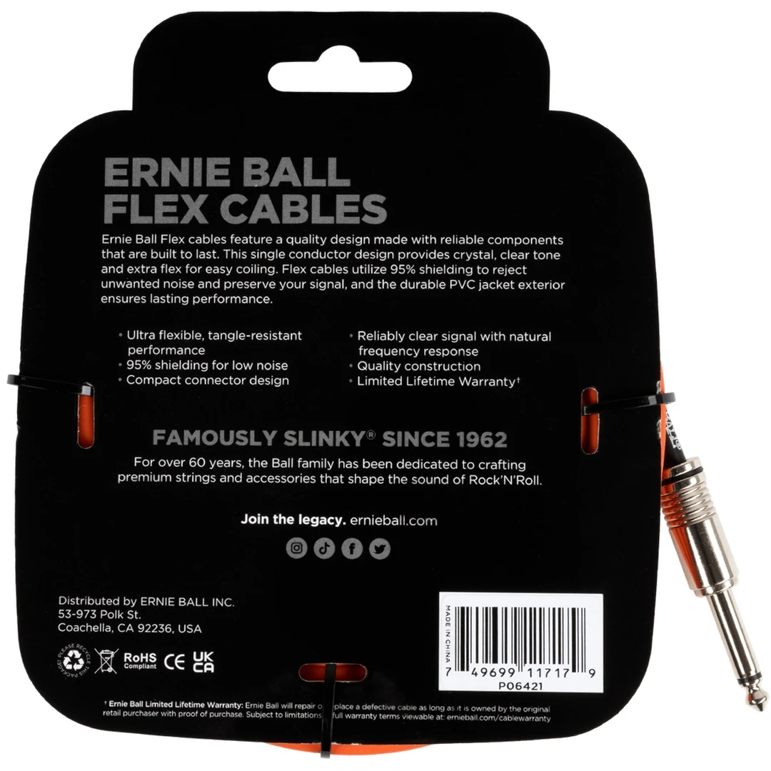 Инструментальный кабель Ernie Ball 6421