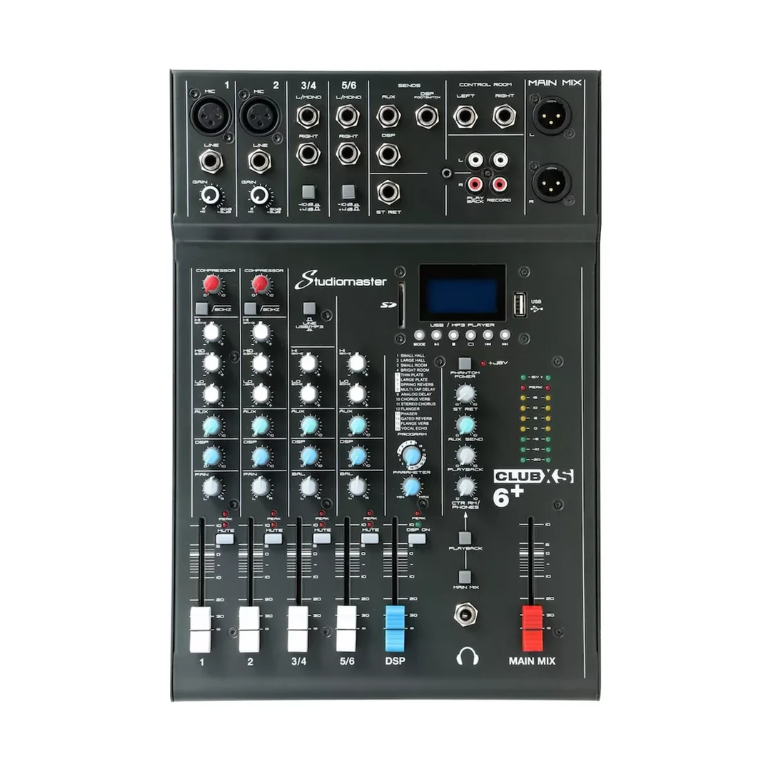 Аналоговый пассивный микшерный пульт Studiomaster CLUB XS6+