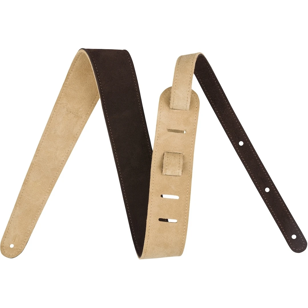Ремень для гитары Fender 2″ Suede Strap Brown/Tan Reversible