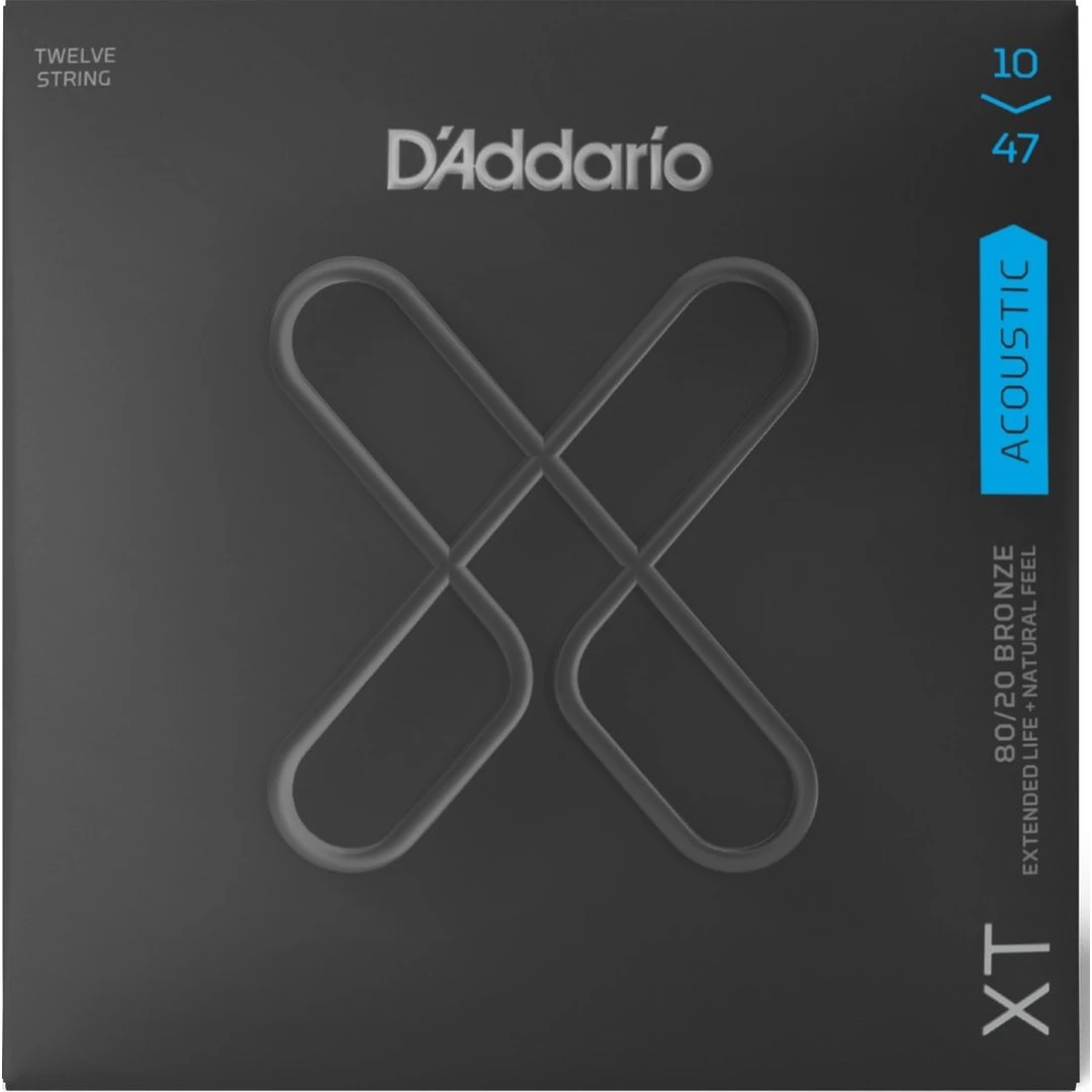 Струны для 12-ти струнной гитары D'Addario XTABR1047-12 10-47