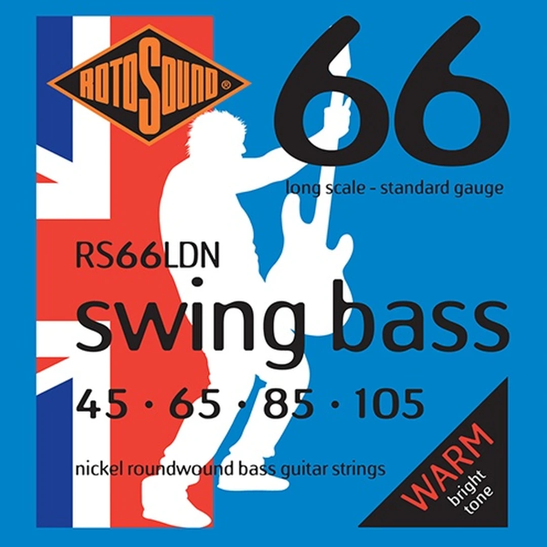 Струны для бас-гитары Rotosound RS66LDN Bass Strings Nickel 45-105