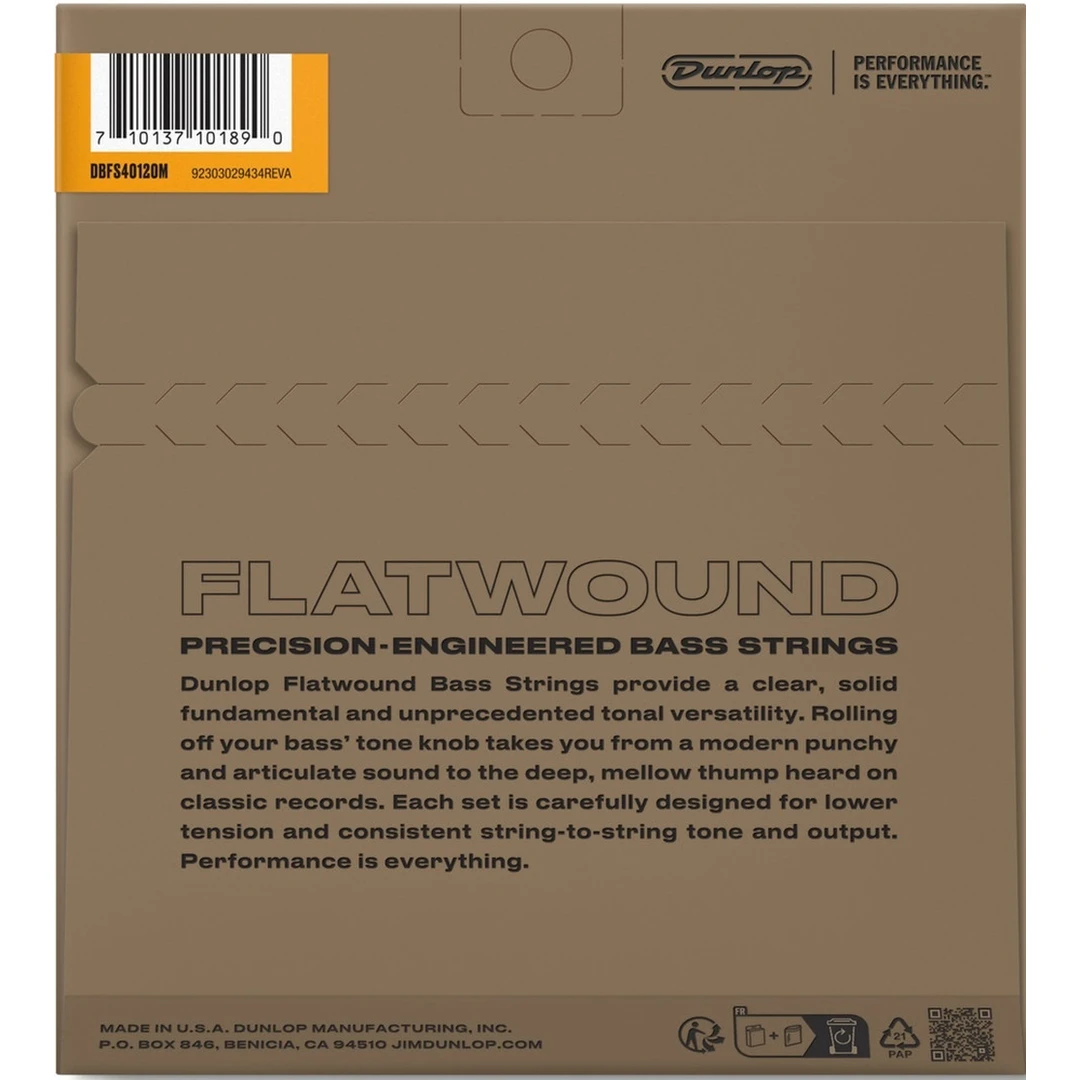 Струны для бас-гитары Dunlop DBFS40120M 40-120