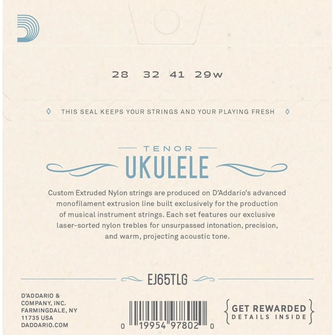 Струны для укулеле D'Addario EJ65TLG