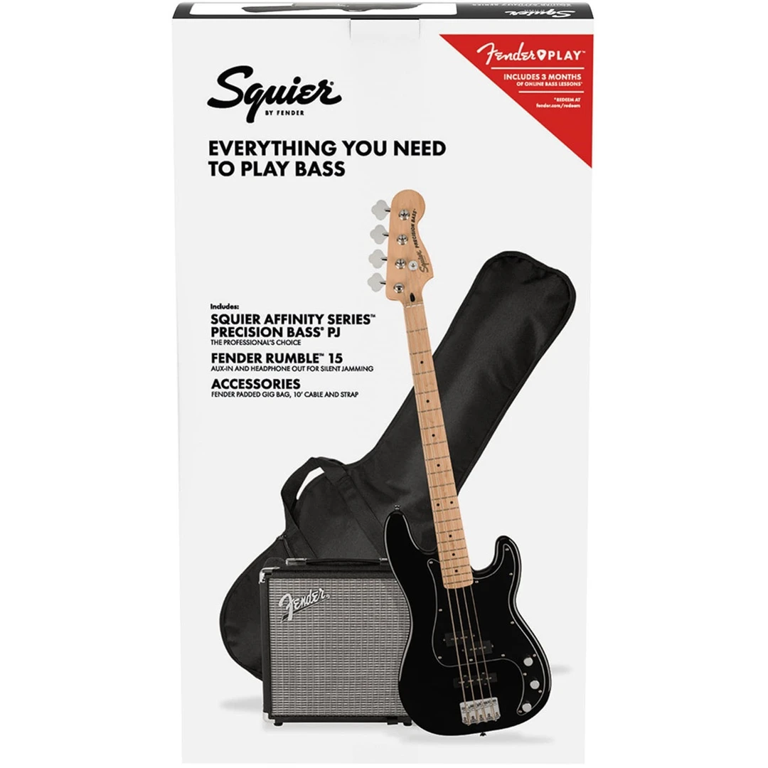 Гитарный набор Fender Squier Affinity Precision Bass PJ Pack MN Black