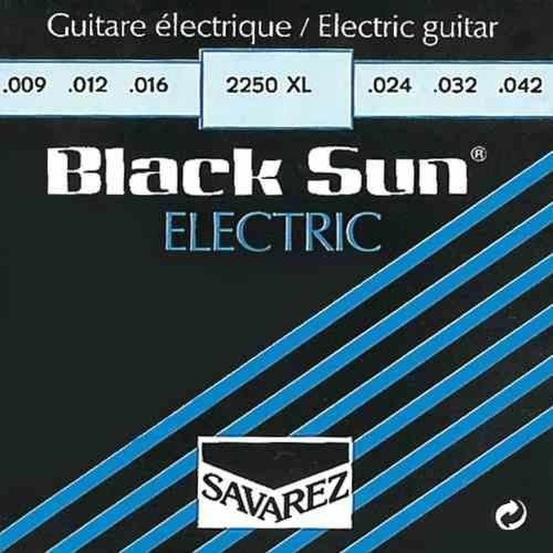Струны для электрогитары Savarez 2250XL Black Sun 9-42