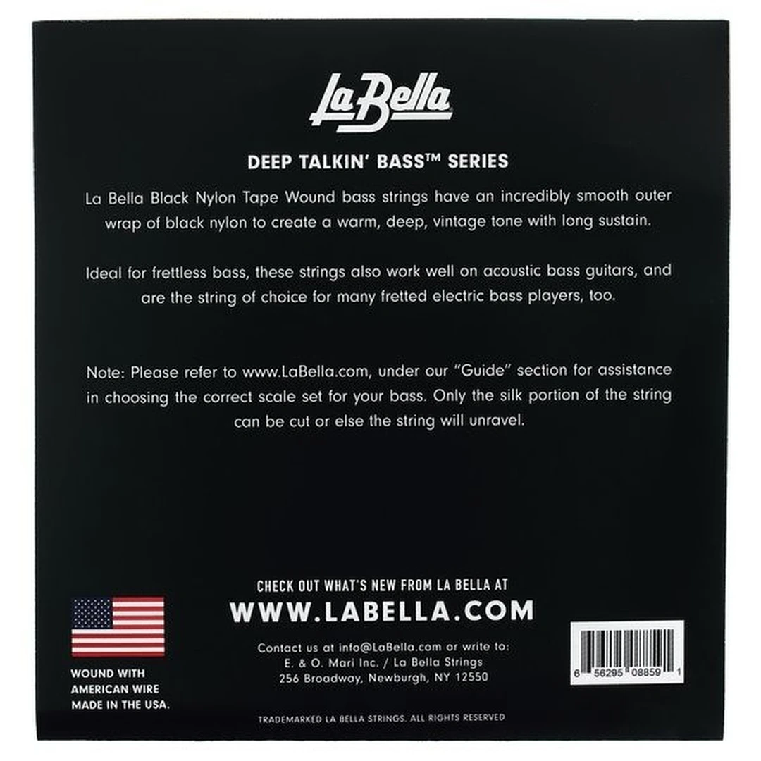 Струны для бас-гитары La Bella 750N-CB 43-135