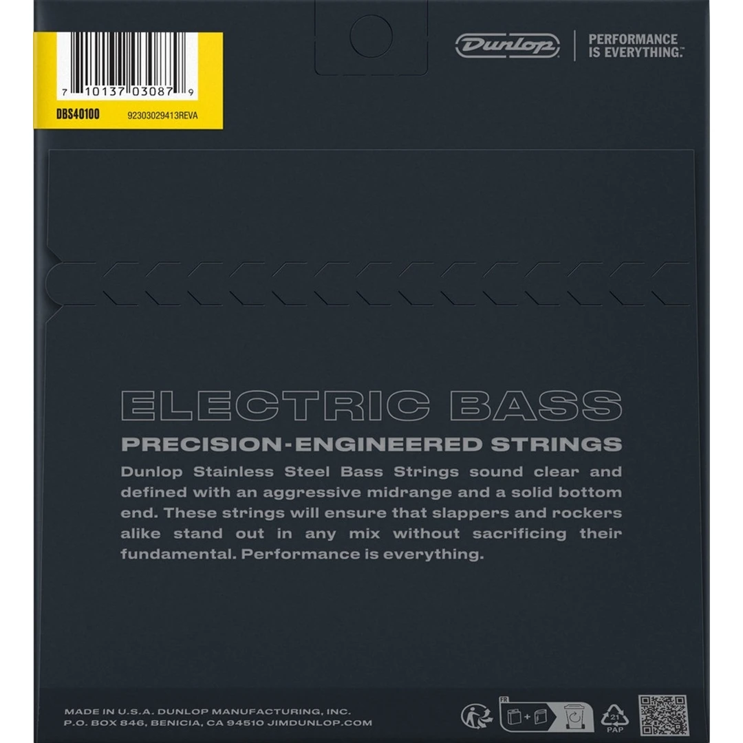 Струны для бас-гитары Dunlop DBS40100 40-100