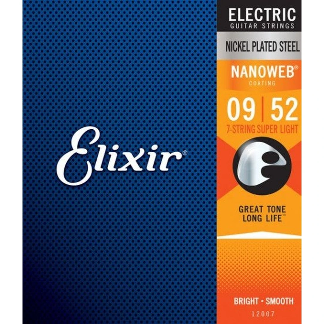 Струны для электрогитары Elixir 12007 9-52 7-String