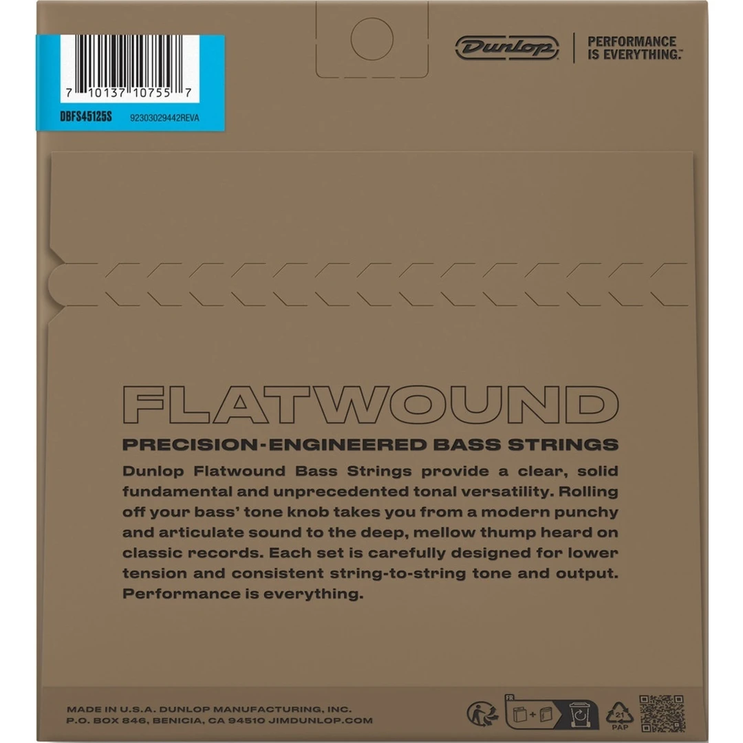 Струны для бас-гитары Dunlop DBFS45125S 45-125