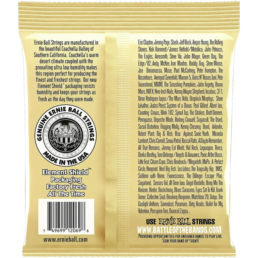 Струны для классической гитары Ernie Ball 2069 Earthwood Folk Nylon Clear & Gold Ball End