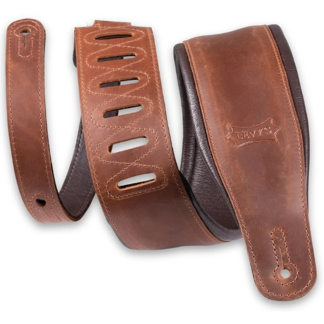Ремень для гитары Levy's PM32BH-BRN
