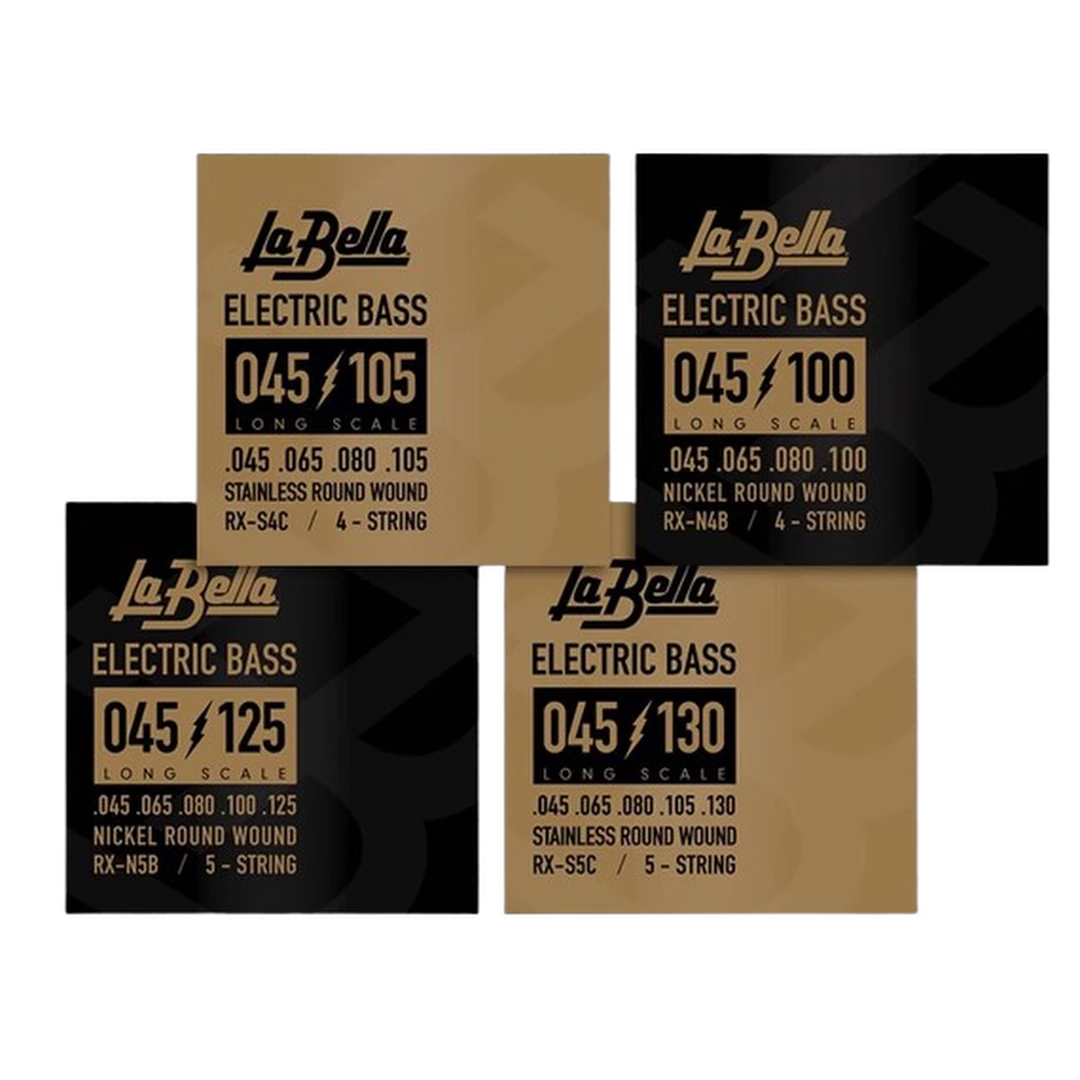 Струны для бас-гитары La Bella RX-S4C 45-105