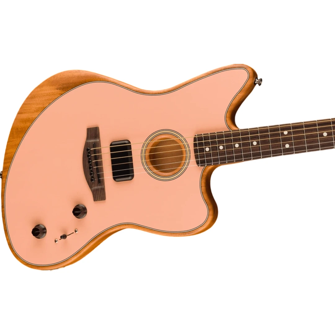 Электроакустическая гитара Fender Acoustasonic Player Jazzmaster Shell Pink