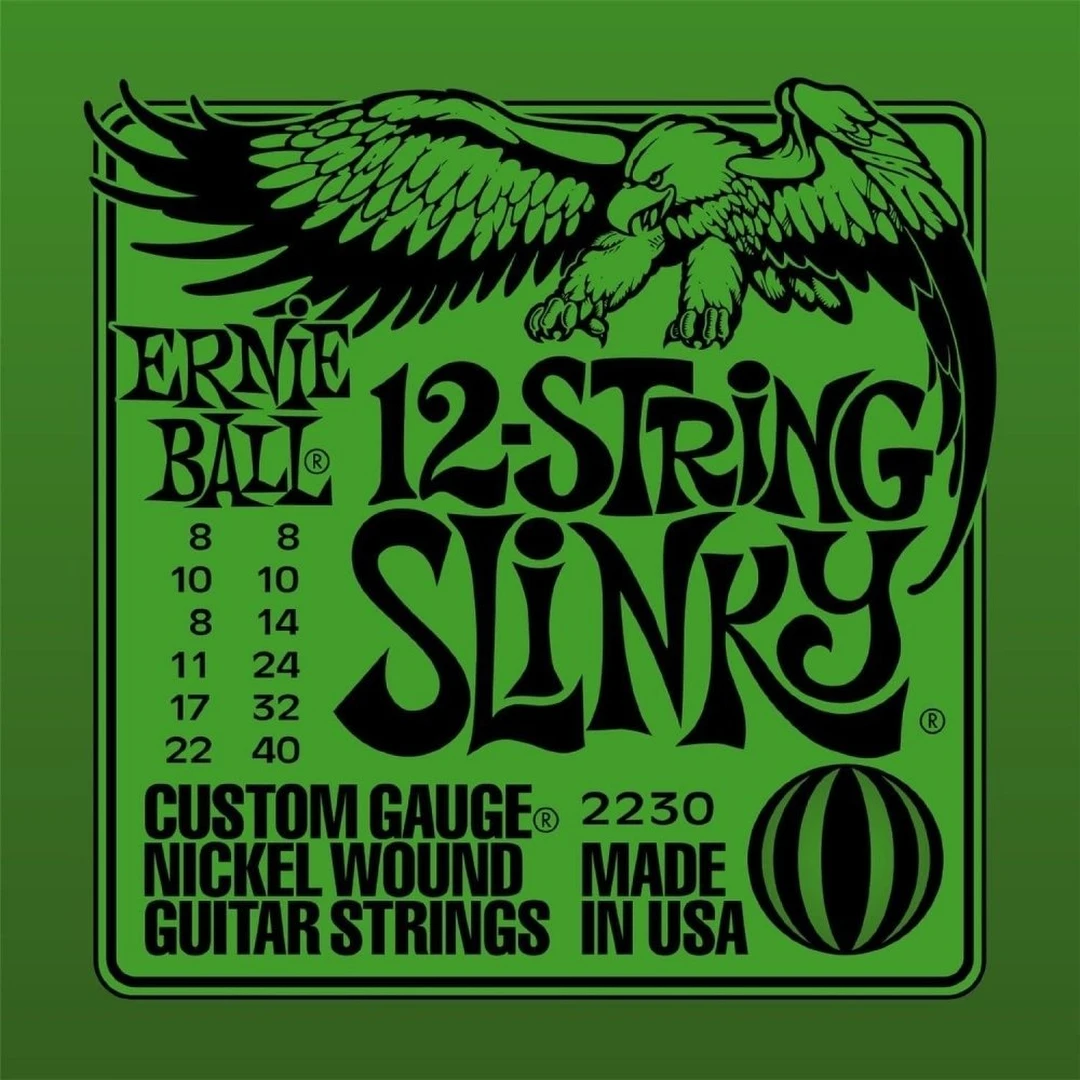 Струны для электрогитары Ernie Ball 2230 Nickel Slinky 12 8-40