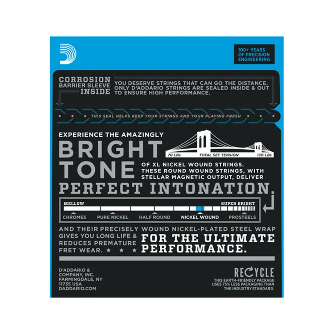 Струны для электрогитары D'Addario EXL130 8-38
