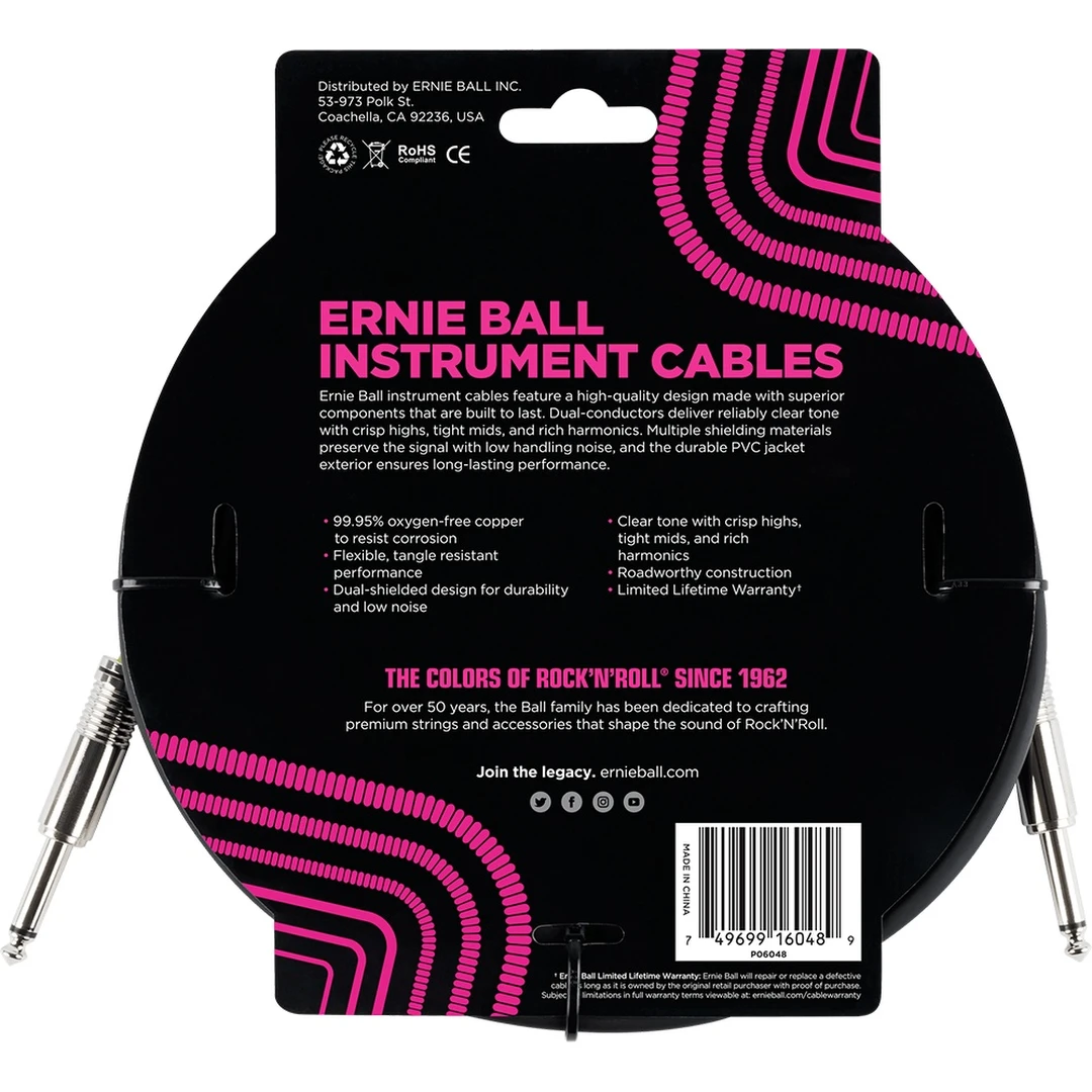 Инструментальный кабель Ernie Ball P06048