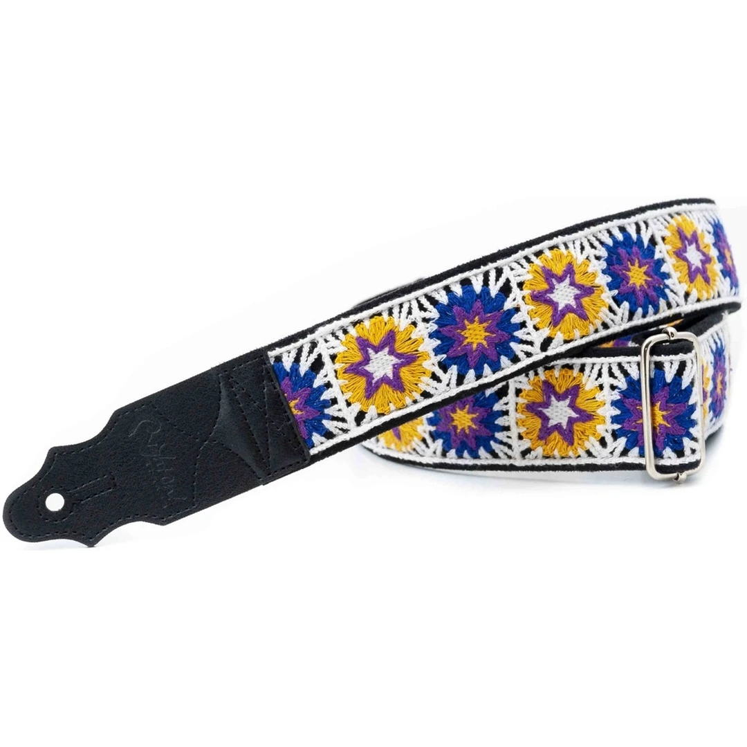 Ремень для гитары RightOn Straps Standard Plus Crochet White