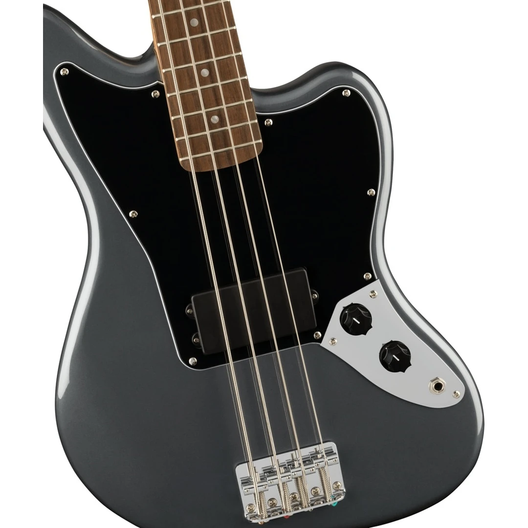 Бас-гитара Fender Squier Affinity Jaguar Bass H LRL Charcoal Frost Metallic