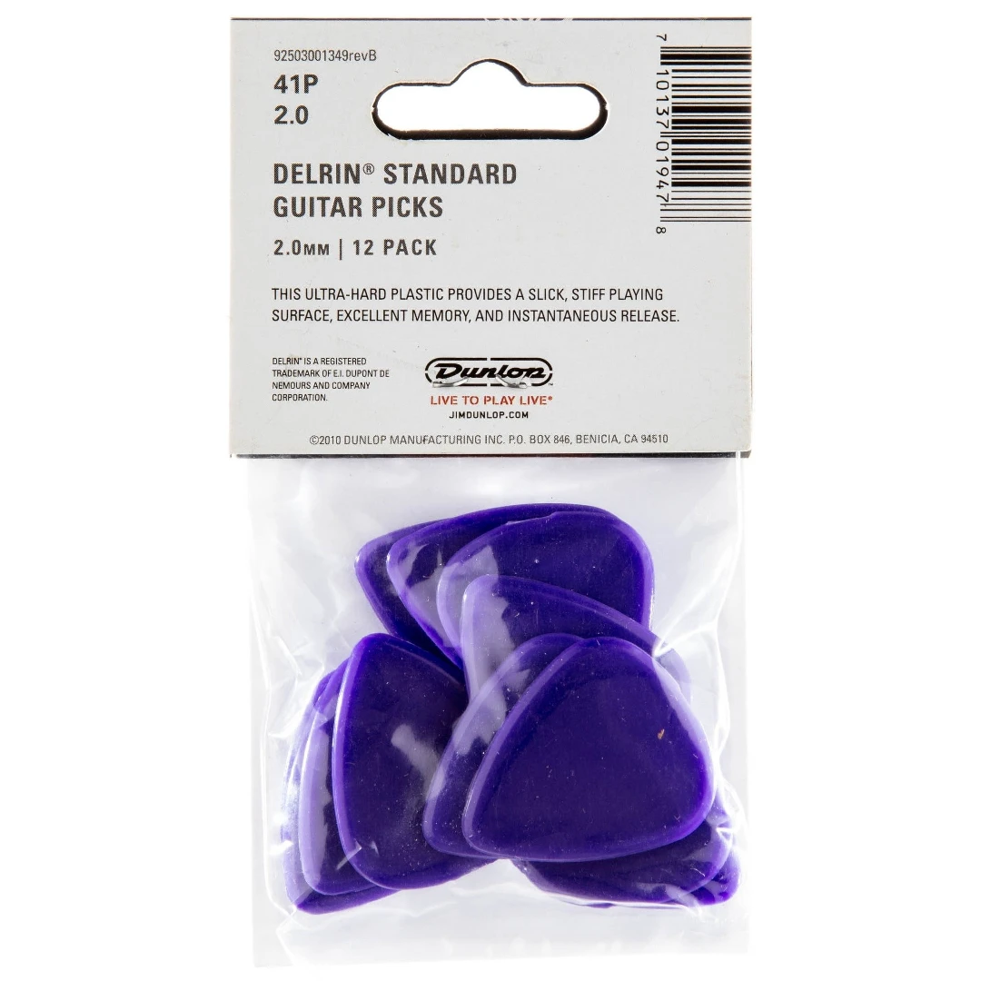 Набор медиаторов Dunlop 41P2.0 Delrin 500 2.0