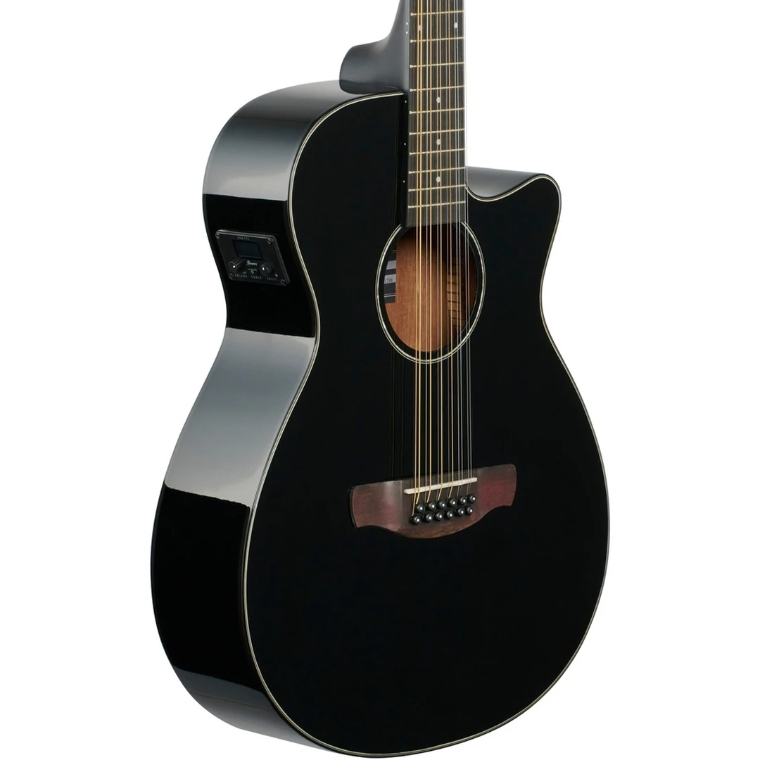 12-струнная электроакустическая гитара Ibanez AEG5012-BKH