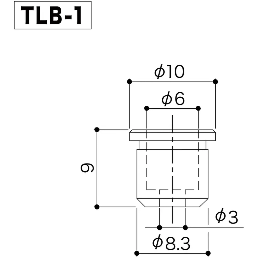 Втулка для крепления струн сквозь корпус Gotoh TLB-1 B