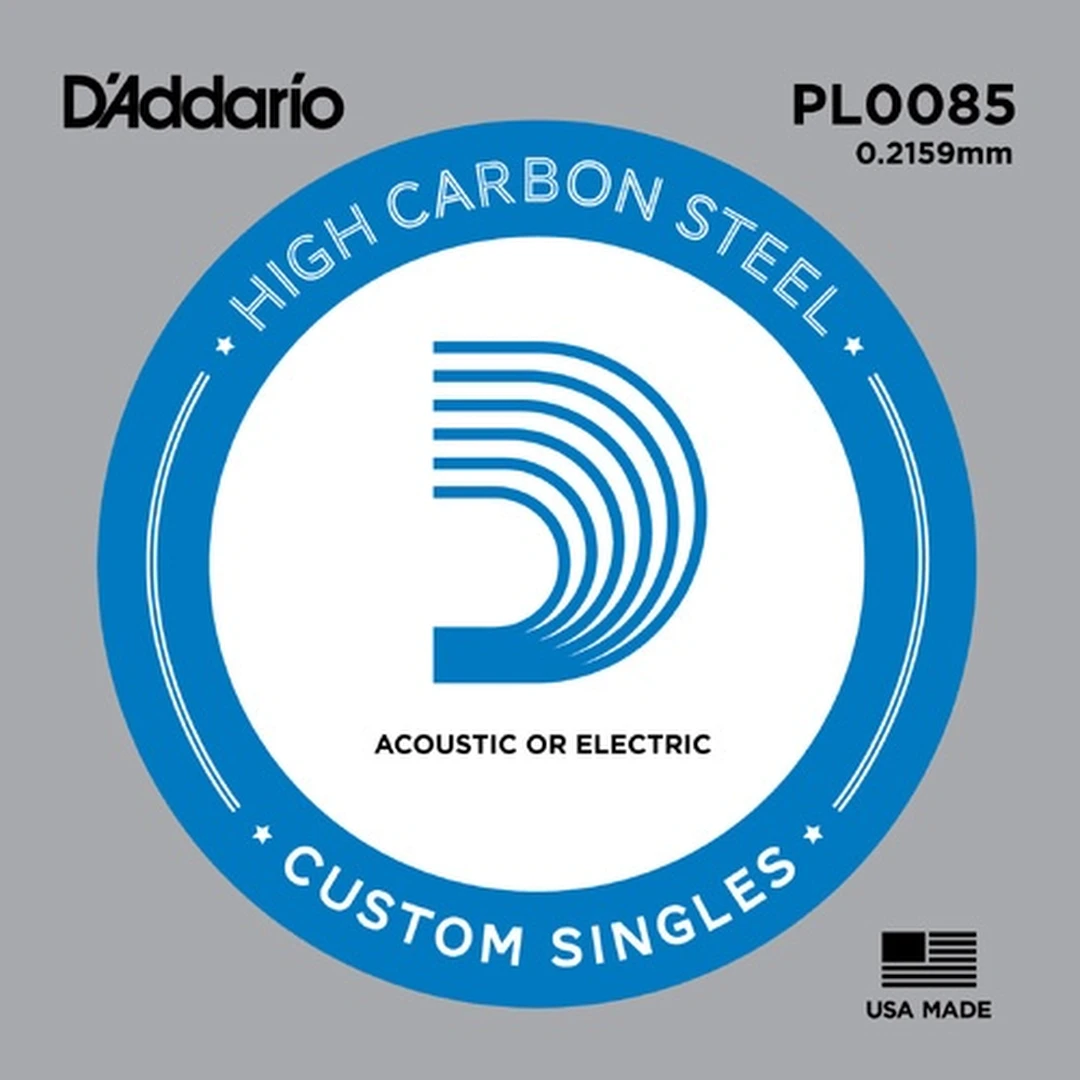 Струна для электрогитары D'Addario PL0085 Plain Steel