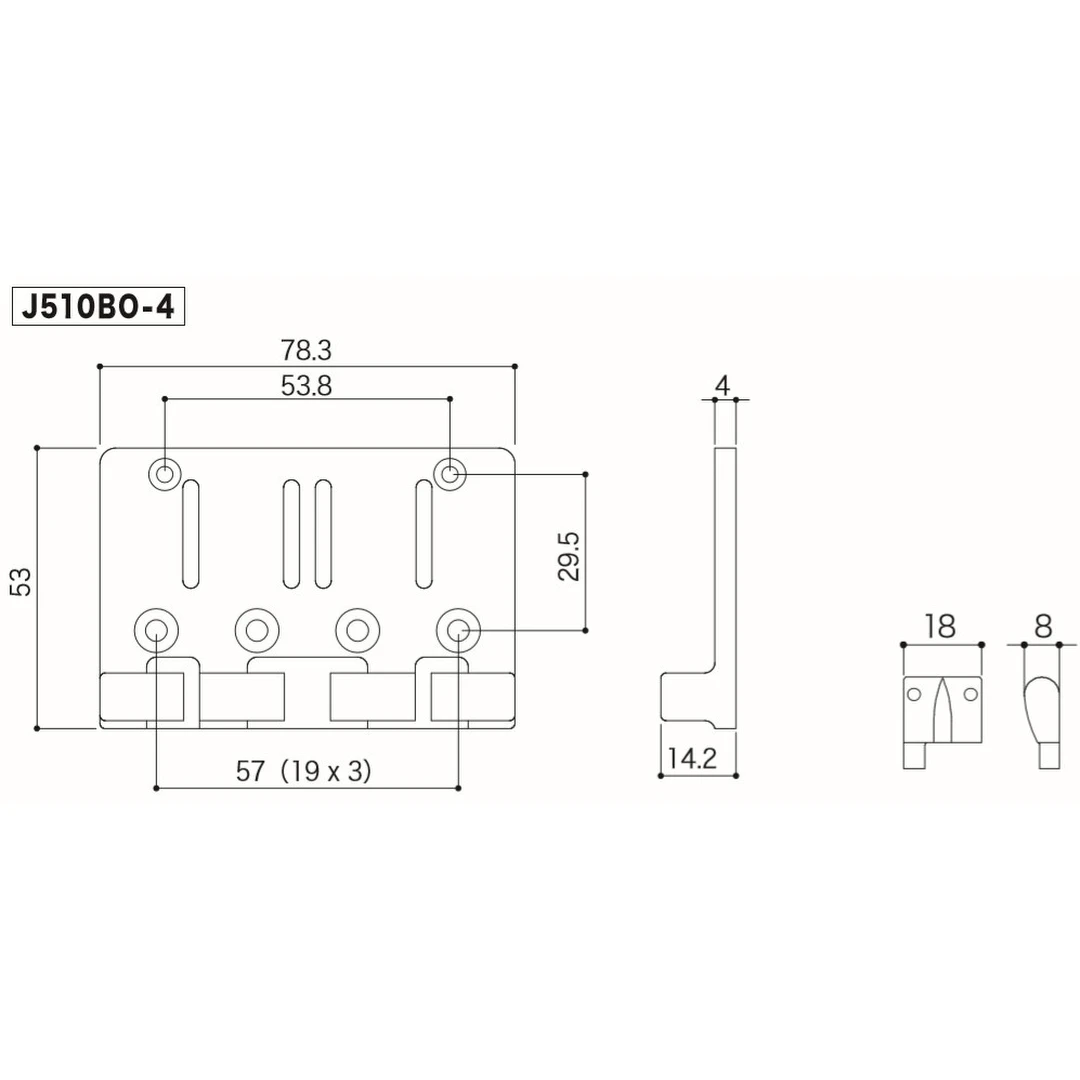 Бридж Gotoh J510B0-4 C