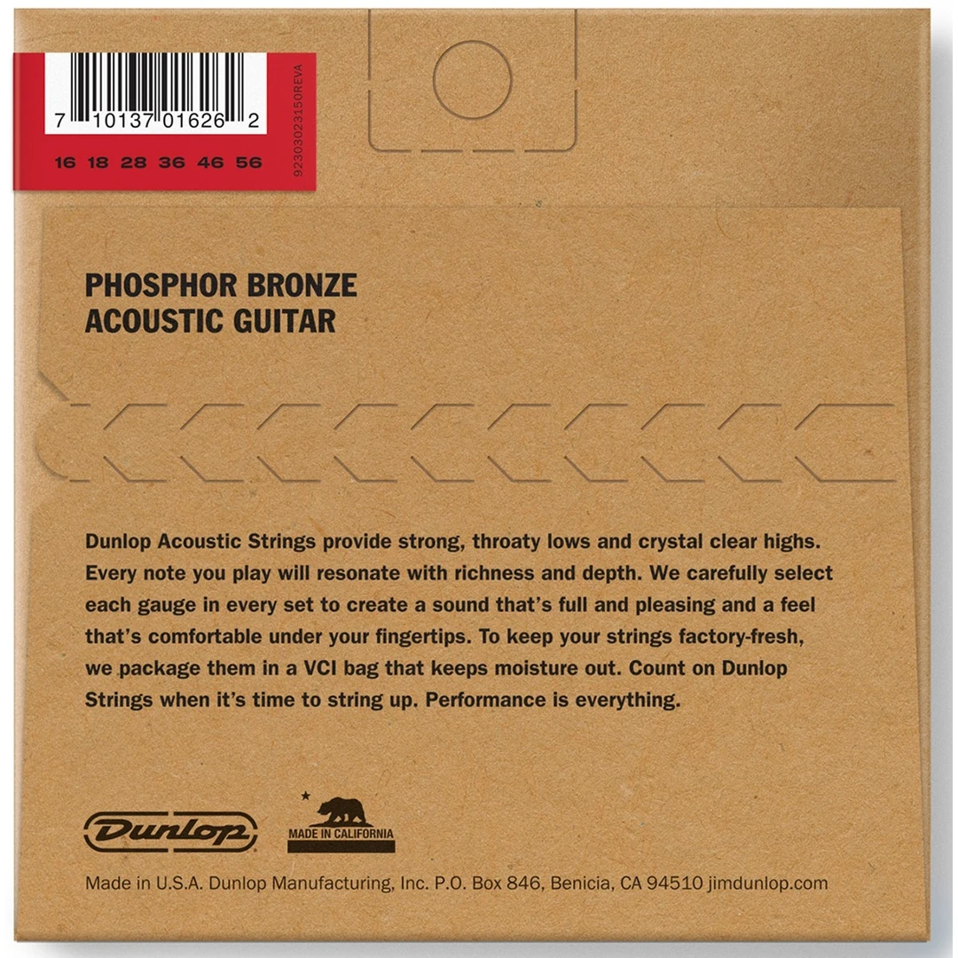 Струны для резонаторной гитары Dunlop DOP1656 16-56