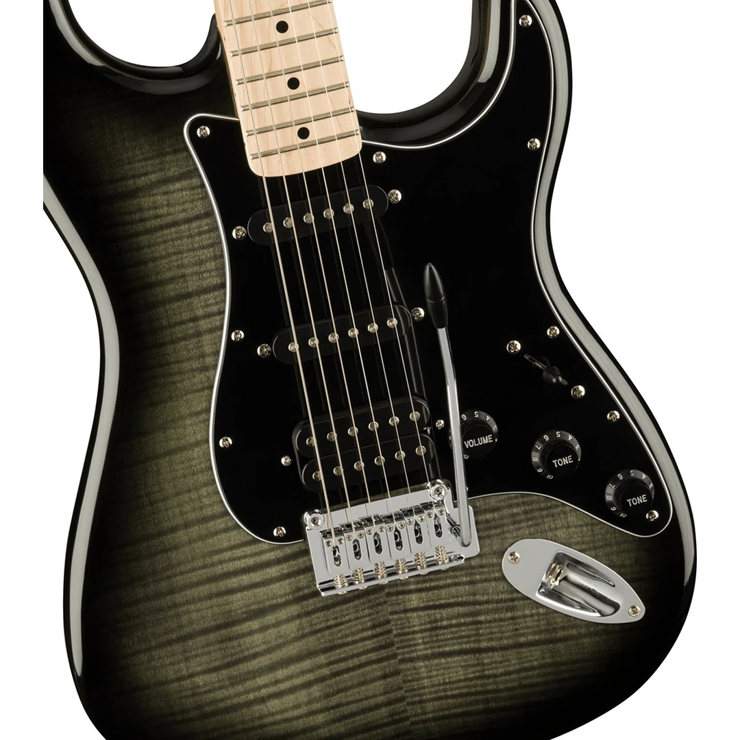 Электрогитара Fender Squier Affinity Stratocaster FMT HSS MN Black Burst
