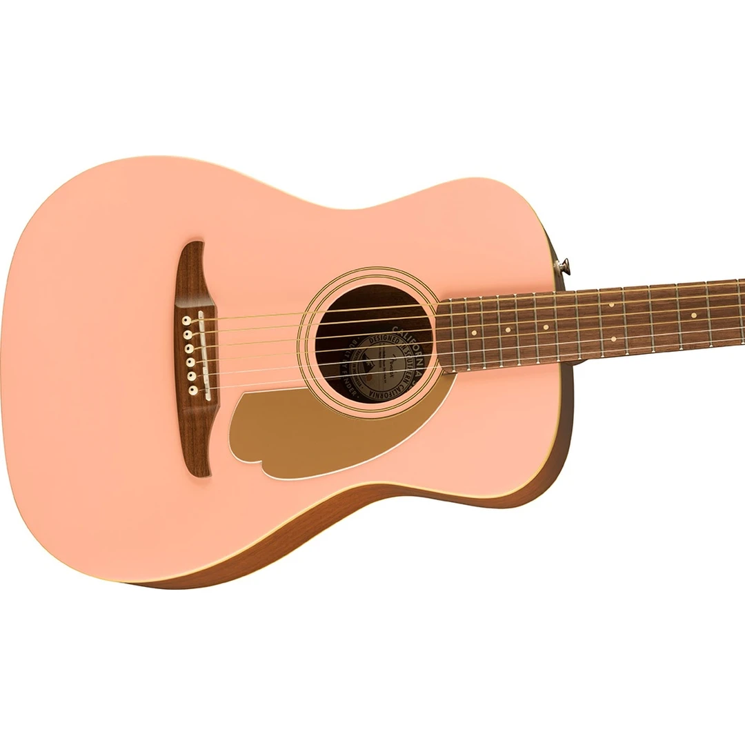 Электроакустическая гитара Fender Malibu Player Limited Edition Shell Pink