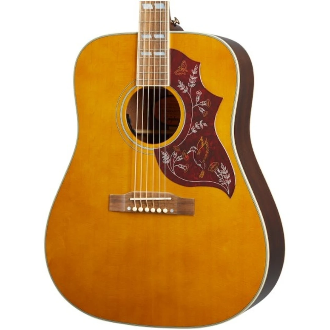 Электроакустическая гитара Epiphone Hummingbird Aged Antique Natural