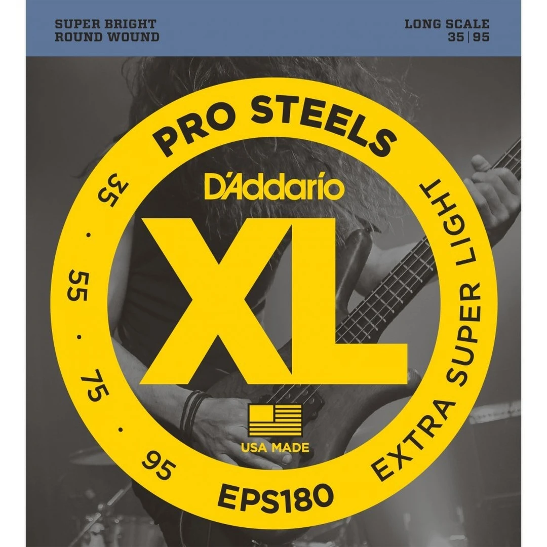 Струны для бас-гитары D'Addario EPS180 ProSteels 35-95