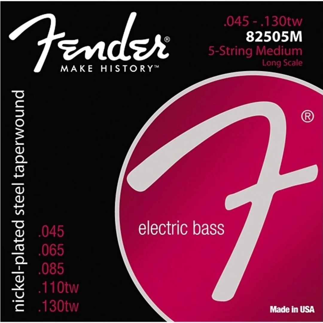 Струны для бас-гитары Fender 8250-5M 45-130TW