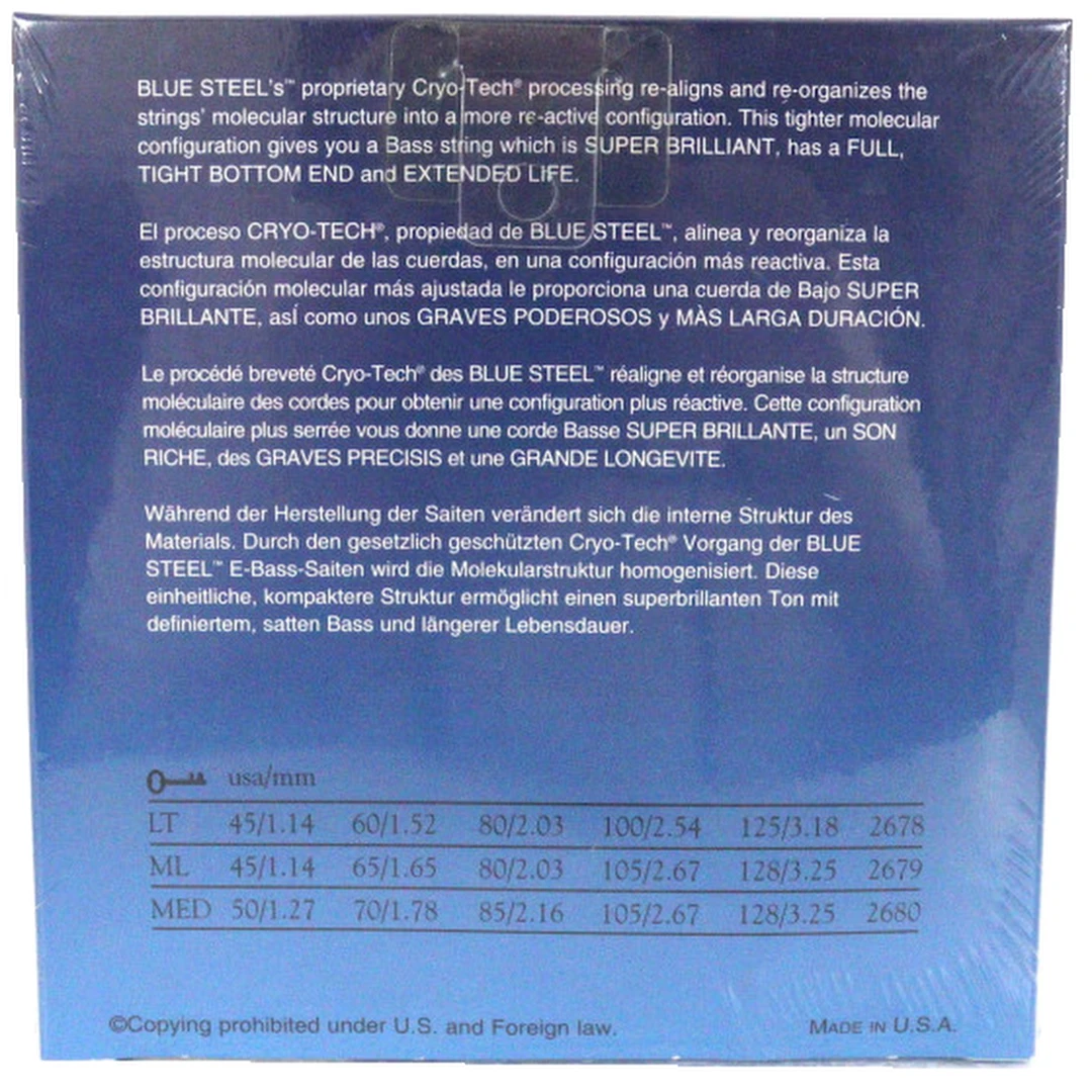 Струны для бас-гитары Dean Markley 2680 Blue Steel 5-strings 50-128