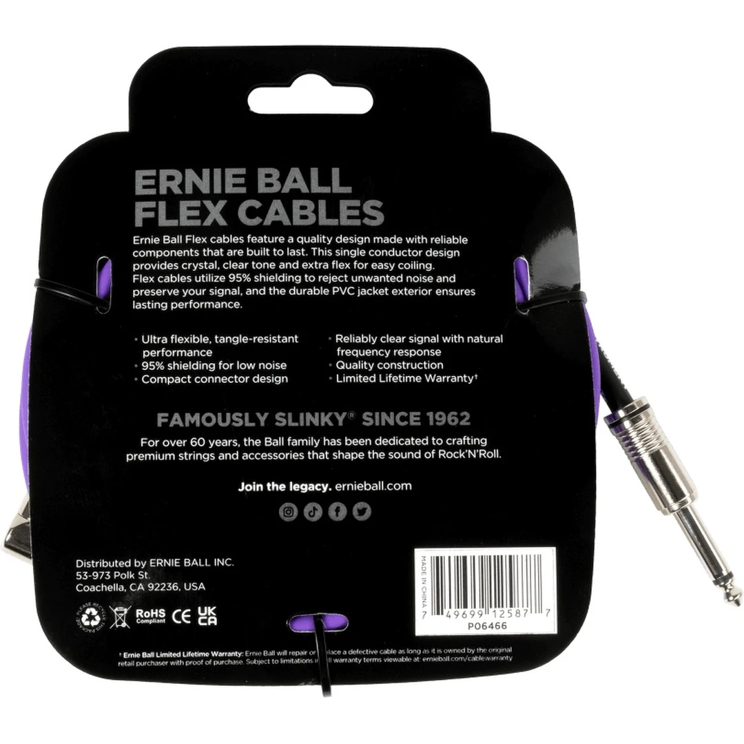 Инструментальный кабель Ernie Ball 6466