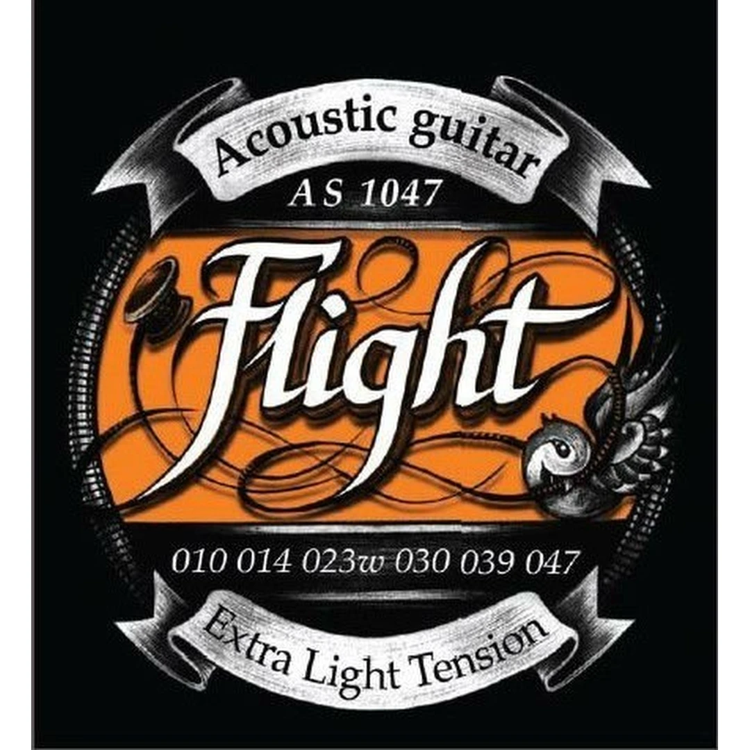 Струны для акустической гитары Flight AS1047